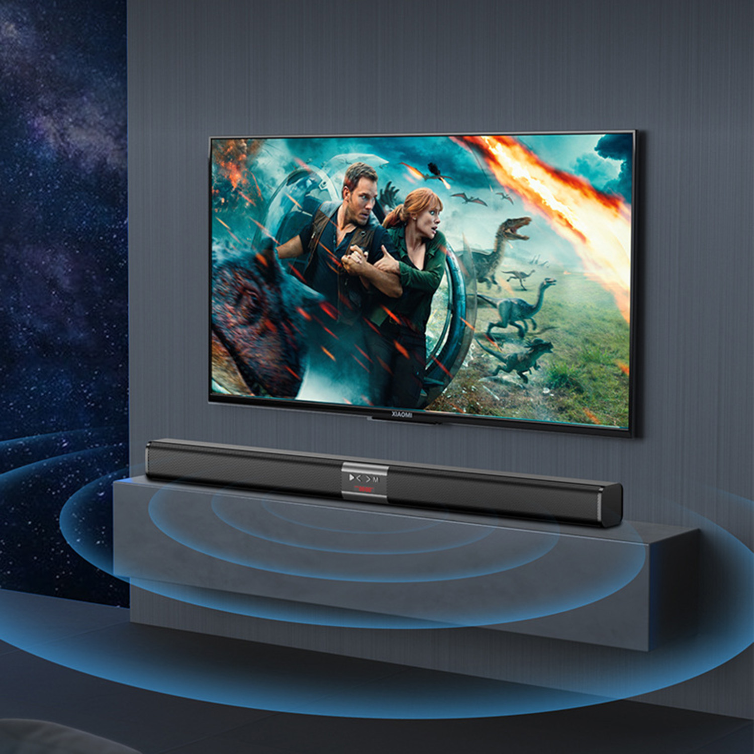 Home Cinema With Wireless Rear Speakers - Caixa de Som Sem Fio, Bateria