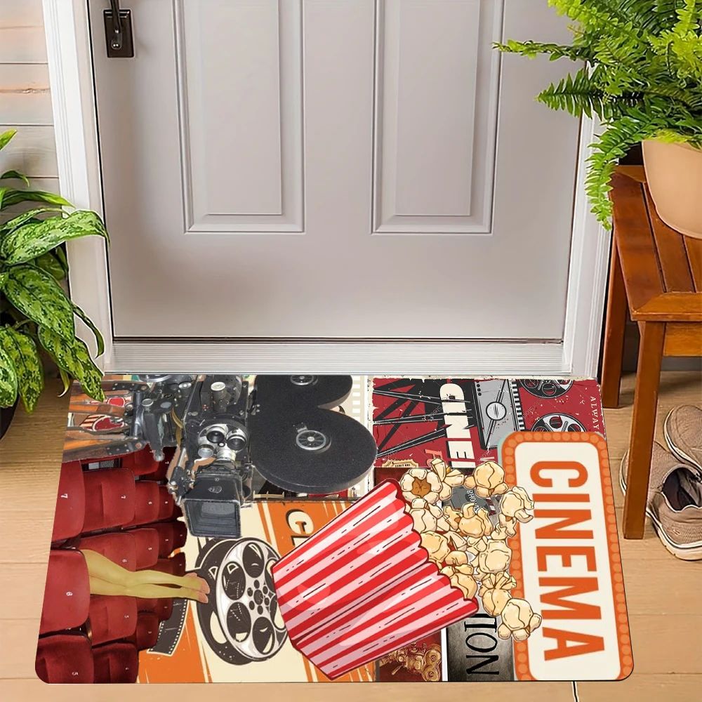 Tapete de porta com tema de ci - Home Cinema Flooring avaliação e preço