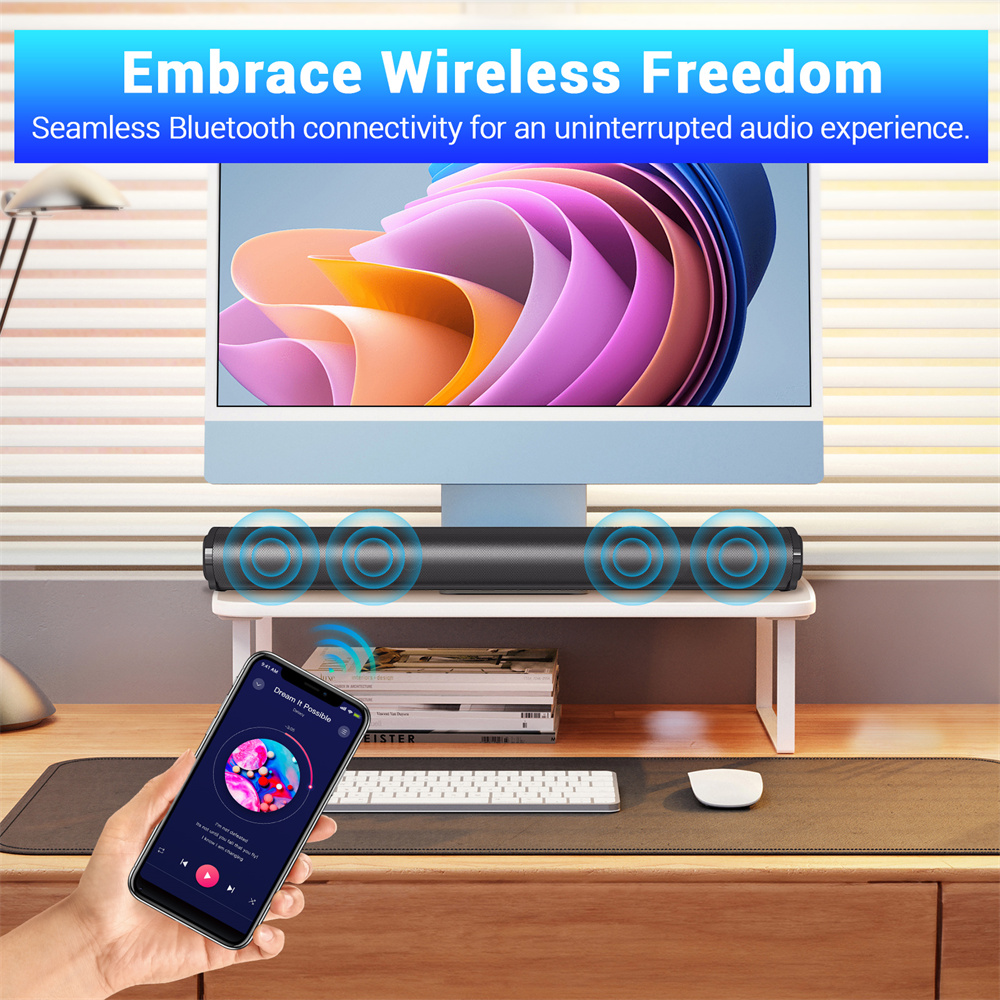 Barra de som tv sistema de som - Home Cinema With Wireless Rear Speakers avaliação e preço