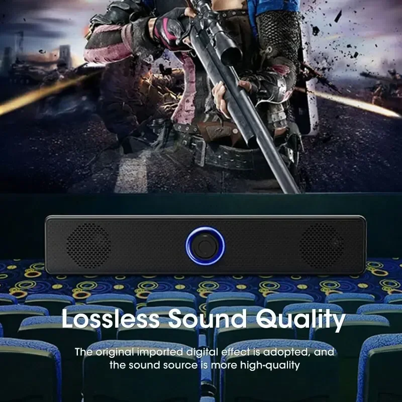 Soundbar 2.1CH para TV/PC, Cai - Home Cinema With Wireless Rear Speakers avaliação e preço