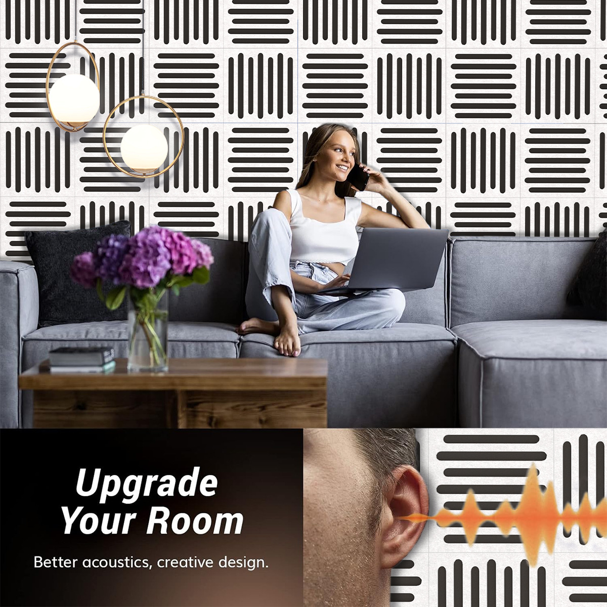 Painéis de parede à prova de s - Home Cinema Flooring avaliação e preço