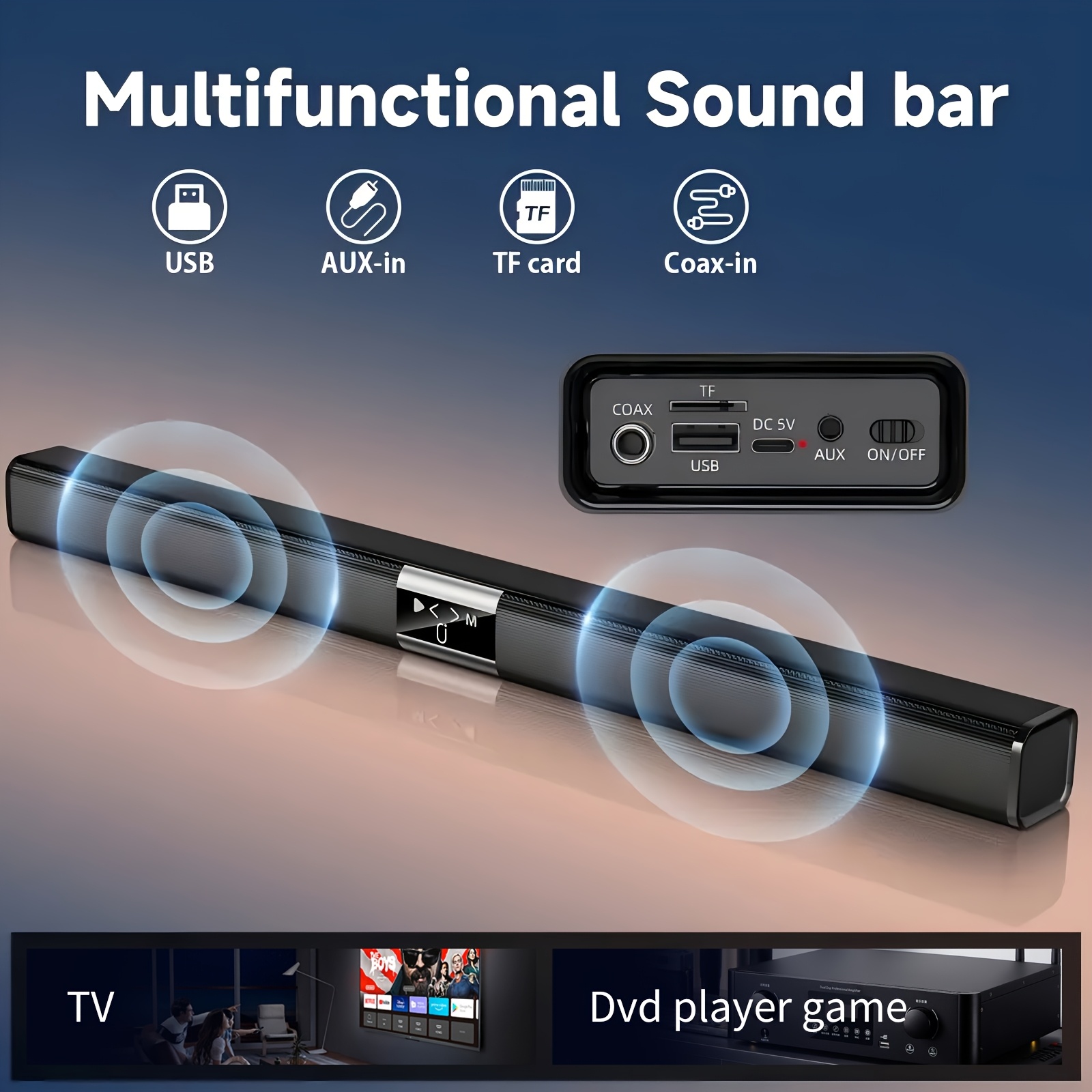 Soundbar Cinema Hifi Sem Fio B - Home Cinema With Wireless Rear Speakers avaliação e preço