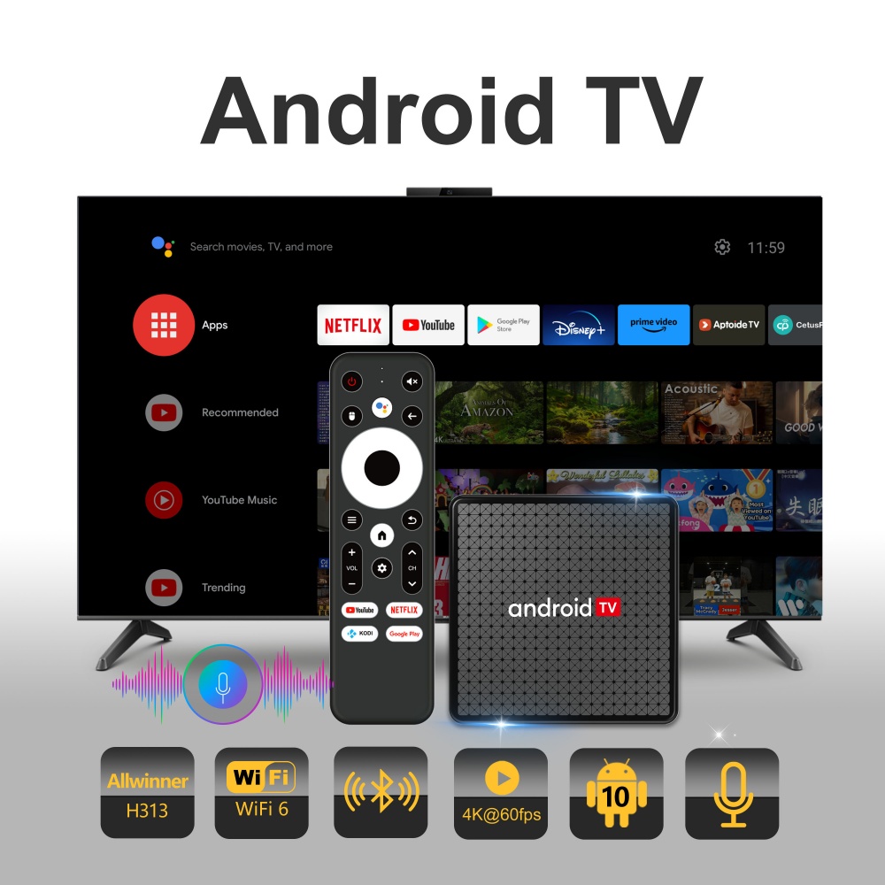 Wudung X5 TV Box AndroidTV All - Home Cinema Player avaliação e preço