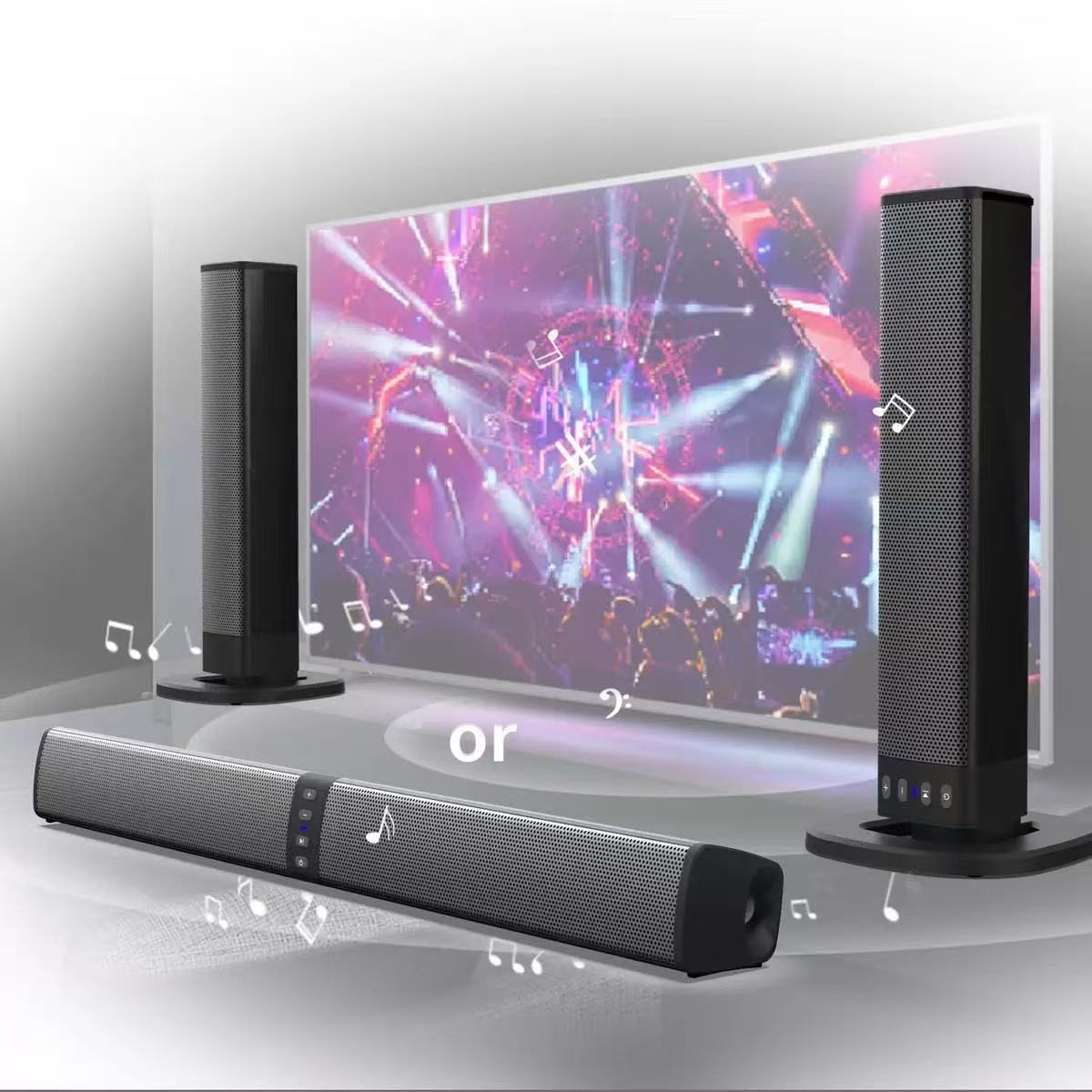 Alto-falante bluetooth super p - Home Cinema With Wireless Rear Speakers avaliação e preço