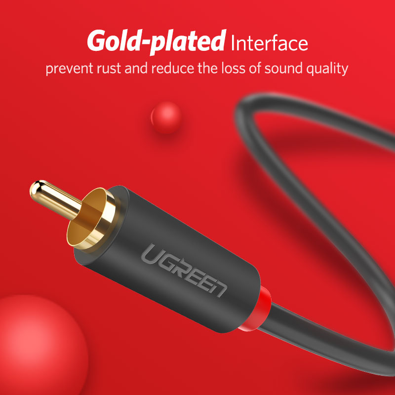 2RCA para 2 UGREEN RCA Macho p - Home Cinema Player avaliação e preço