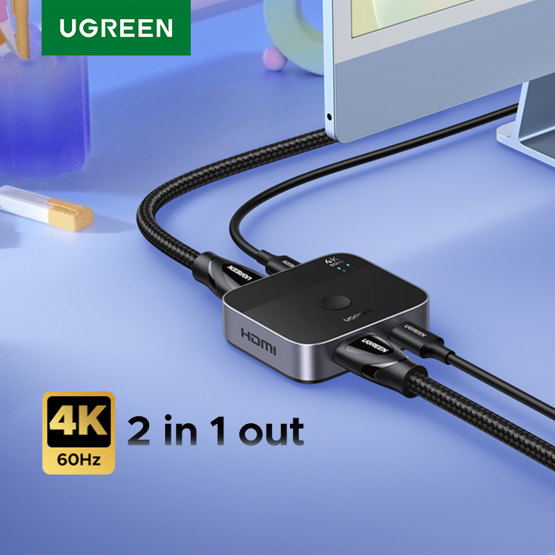 UGREEN HDMI USB C Switch 2 Ent - Home Cinema Player avaliação e preço