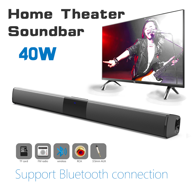 40w sem fio bluetooth 5.0 soun - Home Cinema Audio System avaliação e preço