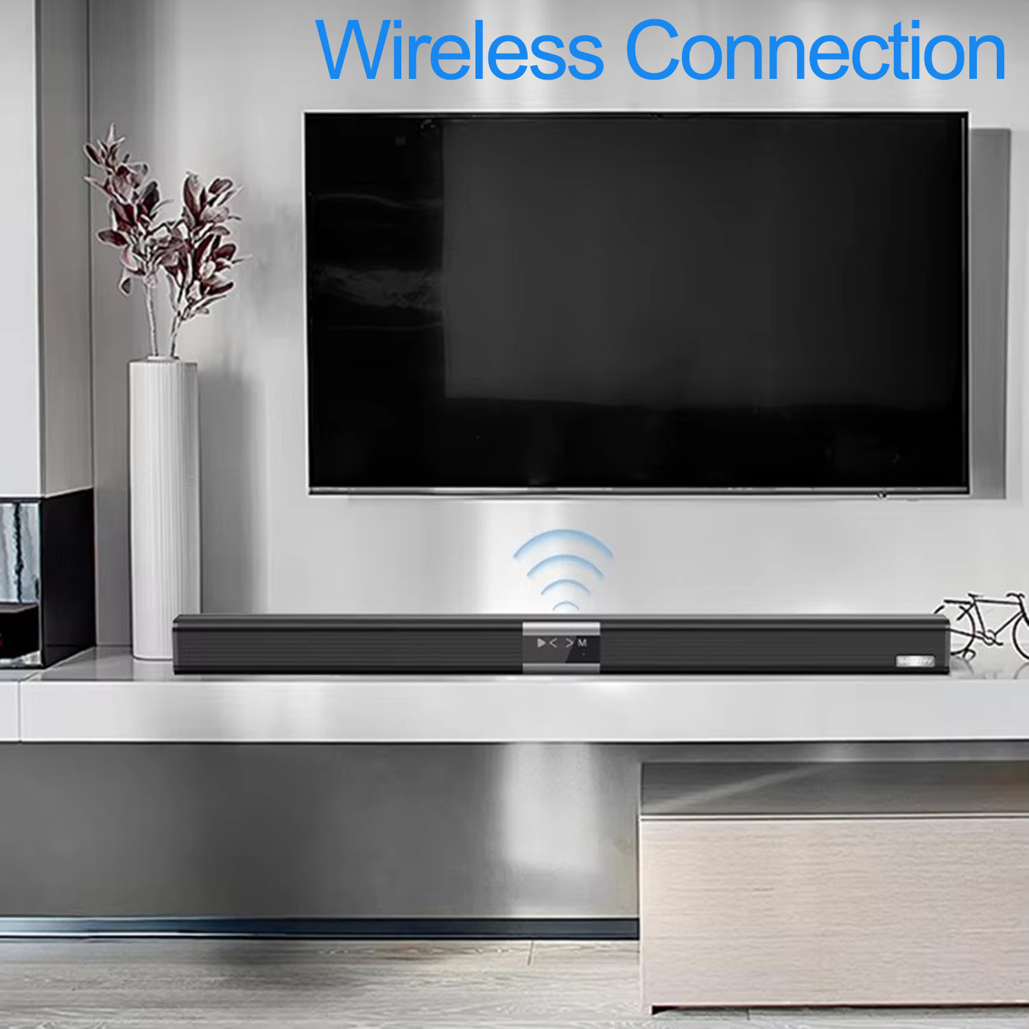 Caixa de Som Sem Fio, Bateria  - Home Cinema With Wireless Rear Speakers avaliação e preço
